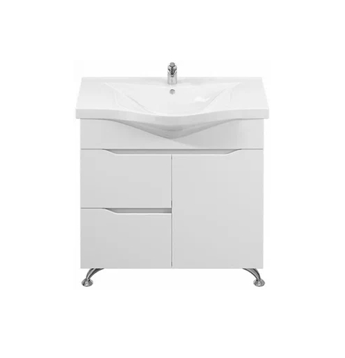 Тумба Toppus Satin 80 с умывальником Albatross (белый глянец) Тумба Toppus Satin 80 с умывальником Albatross (белый глянец)
