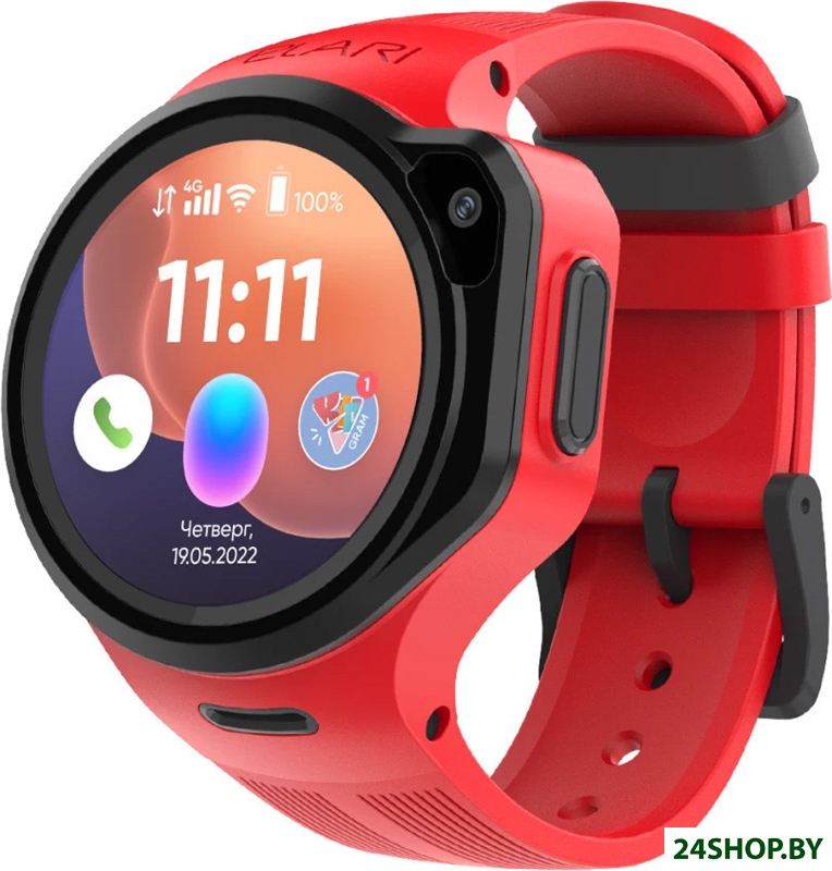 Детские умные часы Elari KidPhone 4GR M (красный) Детские умные часы Elari KidPhone 4GR M (красный)