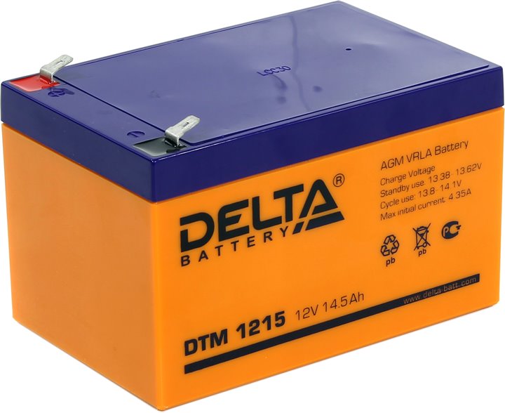 Аккумулятор для ИБП Delta DTM 1215 Аккумулятор для ИБП Delta DTM 1215