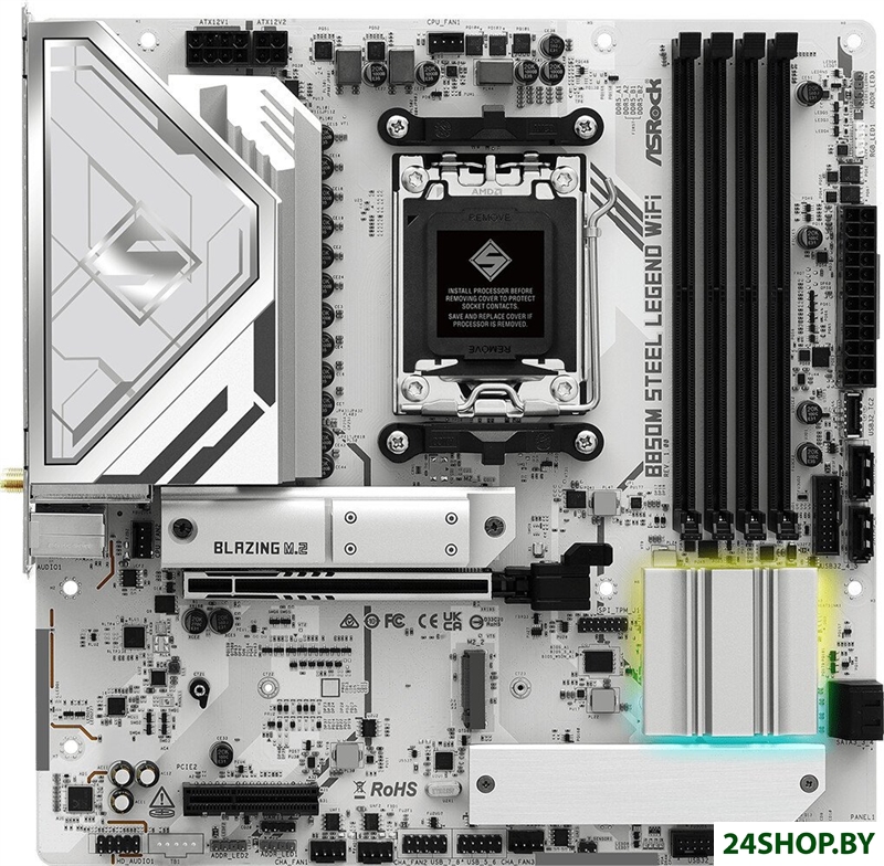 Материнская плата ASRock B850M Steel Legend WiFi Материнская плата ASRock B850M Steel Legend WiFi