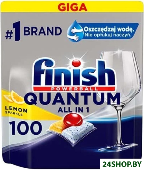 Капсулы для посудомоечной машины Finish Quantum Lemon (100 шт) Капсулы для посудомоечной машины Finish Quantum Lemon (100 шт)