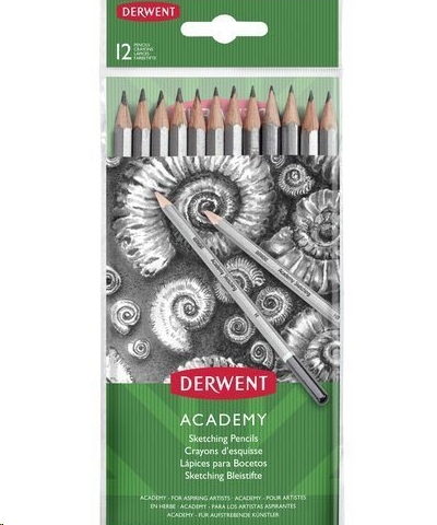 Набор чернографитных карандашей Derwent Academy Sketching 5H-6B (2300412) Набор чернографитных карандашей Derwent Academy Sketching 5H-6B (2300412)