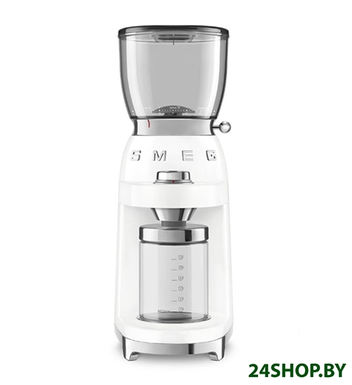 Электрическая кофемолка Smeg CGF01WHEU (белый) Электрическая кофемолка Smeg CGF01WHEU (белый)