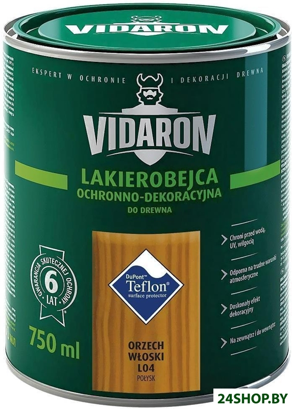 Лак Vidaron Лакобейц L04 0.75 л (грецкий орех) Лак Vidaron Лакобейц L04 0.75 л (грецкий орех)