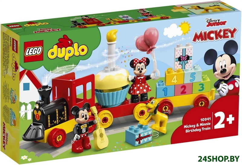 Конструктор LEGO Duplo 10941 Праздничный поезд Микки и Минни Конструктор LEGO Duplo 10941 Праздничный поезд Микки и Минни
