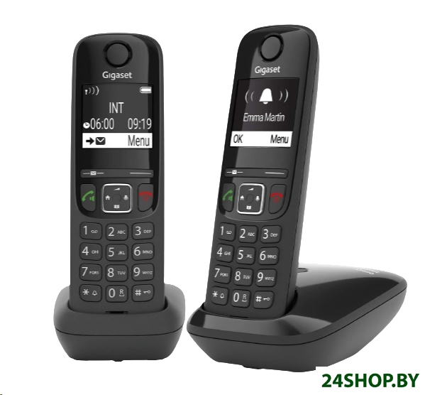 Радиотелефон Gigaset AS690 DUO (черный) Радиотелефон Gigaset AS690 DUO (черный)