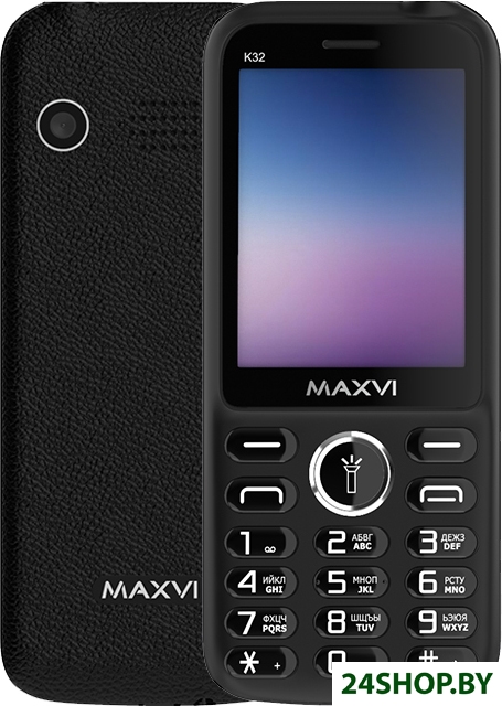 Кнопочный телефон Maxvi K32 (черный) Кнопочный телефон Maxvi K32 (черный)