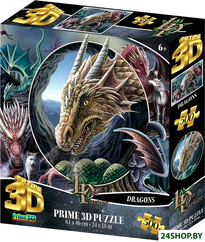 Пазл Prime 3D Стерео пазл. Коллаж Драконы Пазл Prime 3D Стерео пазл. Коллаж Драконы