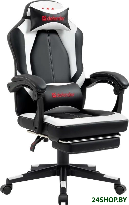 Игровое (геймерское) кресло Defender Apollo (черный/белый) Игровое (геймерское) кресло Defender Apollo (черный/белый)