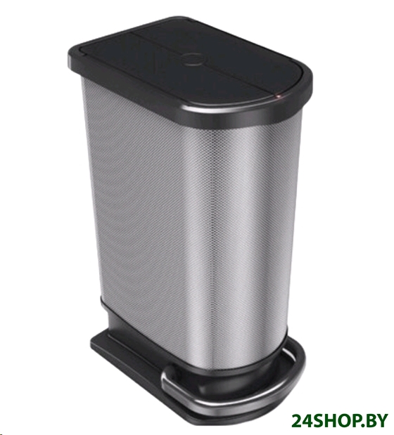 Мусорное ведро Rotho Paso Duo 1166510264 (50 л, серебристый-серый, с педалью) Мусорное ведро Rotho Paso Duo 1166510264 (50 л, серебристый-серый, с педалью)
