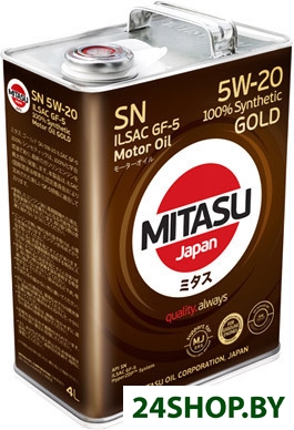 Моторное масло Mitasu MJ-100 5W-20 4л Моторное масло Mitasu MJ-100 5W-20 4л