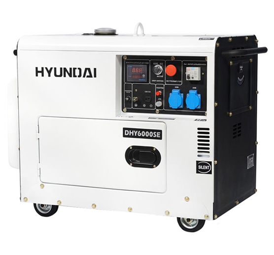 Дизельный генератор Hyundai DHY 6000SE Дизельный генератор Hyundai DHY 6000SE