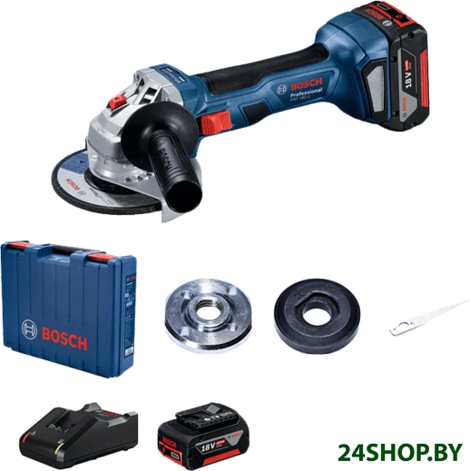 Угловая шлифмашина Bosch GWS 180-LI Professional 06019H9021 (с 2-мя АКБ, кейс) Угловая шлифмашина Bosch GWS 180-LI Professional 06019H9021 (с 2-мя АКБ, кейс)