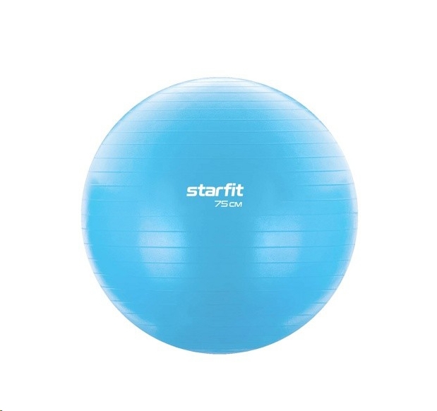 Мяч Starfit GB-104 75 см антивзрыв (синий пастель) Мяч Starfit GB-104 75 см антивзрыв (синий пастель)