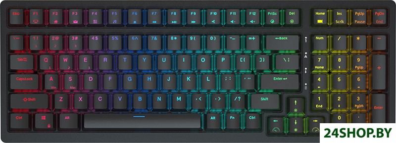 Клавиатура Royal Kludge RK98 RGB (черный, RK Red) Клавиатура Royal Kludge RK98 RGB (черный, RK Red)