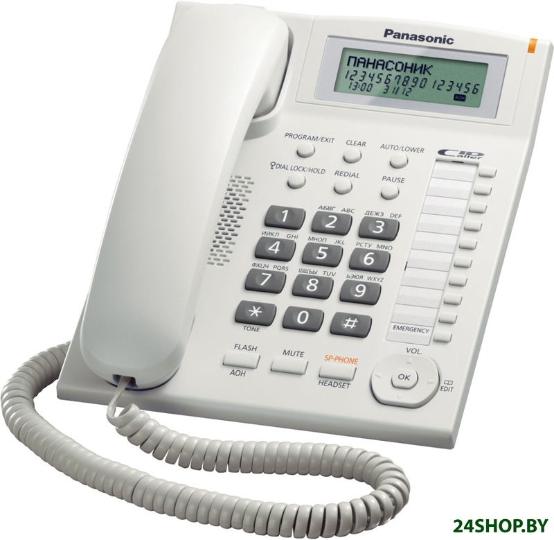 Проводной телефон Panasonic KX-TS2388UAW (белый) Проводной телефон Panasonic KX-TS2388UAW (белый)