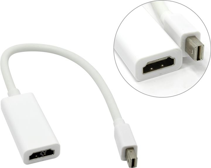 Кабель-адаптер miniDisplayPort(M) ->HDMI 19(F) Кабель-адаптер miniDisplayPort(M) ->HDMI 19(F)