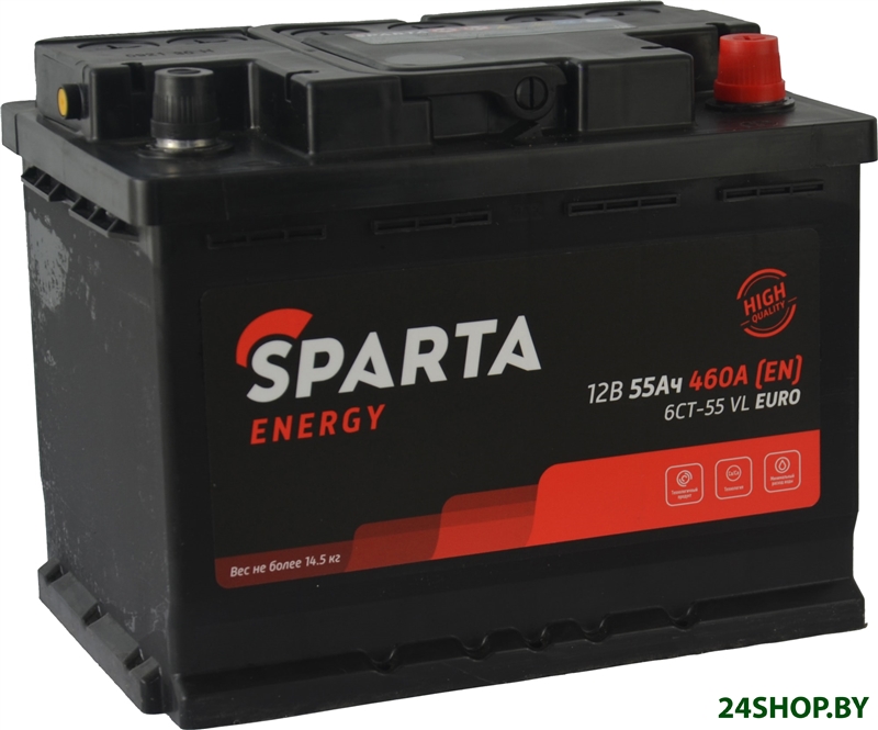 Автомобильный аккумулятор Sparta Energy 6CT-55 VL Euro (55 А·ч) Автомобильный аккумулятор Sparta Energy 6CT-55 VL Euro (55 А·ч)