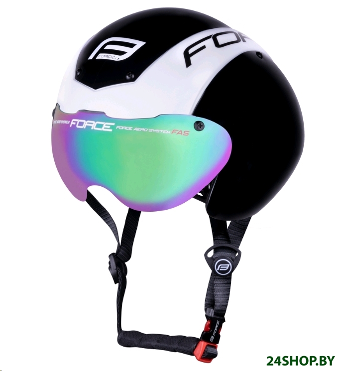 Велошлем Force Globe Timetrial (черный/белый, L/XL) (RZ03763) Велошлем Force Globe Timetrial (черный/белый, L/XL) (RZ03763)