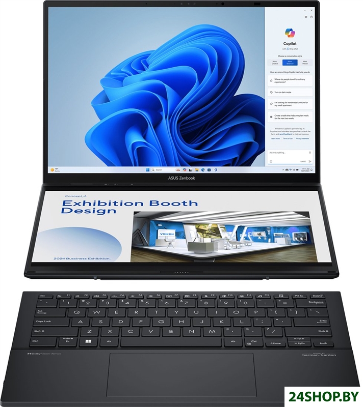 Рабочая станция ASUS Zenbook 14 Duo OLED UX8406CA-PZ079W Рабочая станция ASUS Zenbook 14 Duo OLED UX8406CA-PZ079W