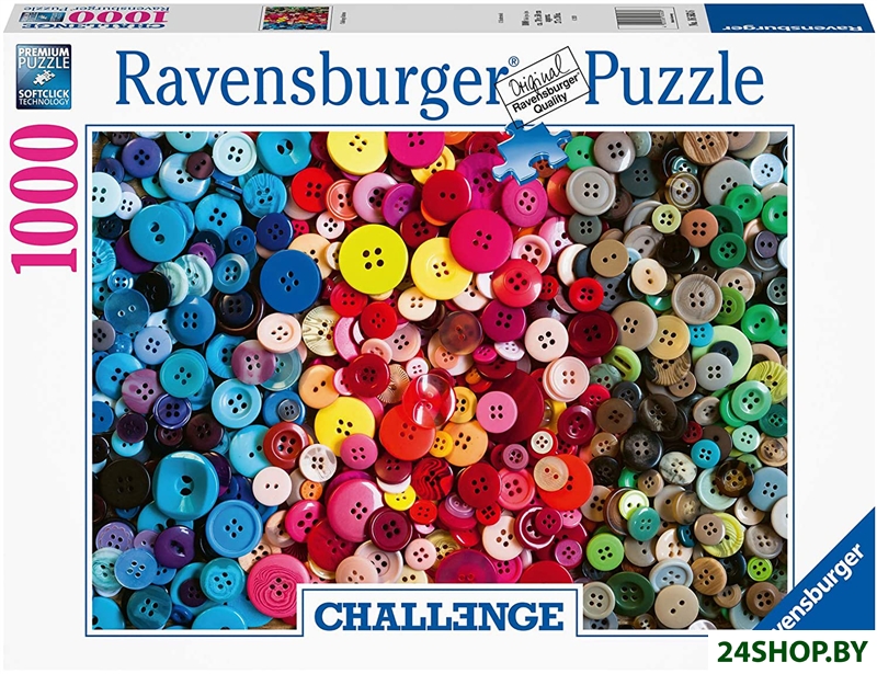 Пазл Ravensburger Вызов. Пуговицы 16563 (1000 эл) Пазл Ravensburger Вызов. Пуговицы 16563 (1000 эл)