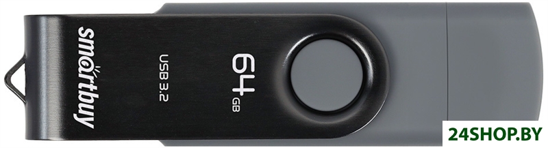 USB Flash SmartBuy Twist Dual Type-C/Type-A 64GB (черный) USB Flash SmartBuy Twist Dual Type-C/Type-A 64GB (черный)