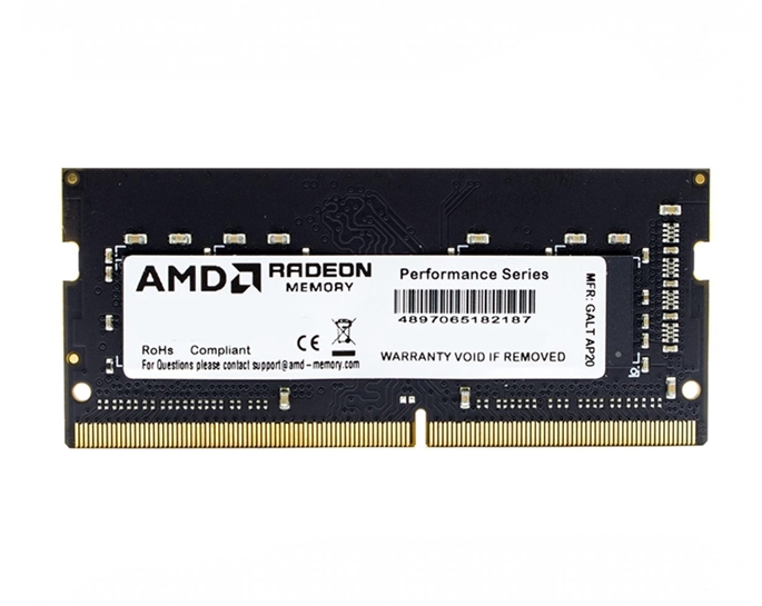 Оперативная память AMD Radeon 16GB DDR4 SODIMM PC4-25600 R9416G3206S2S-U Оперативная память AMD Radeon 16GB DDR4 SODIMM PC4-25600 R9416G3206S2S-U