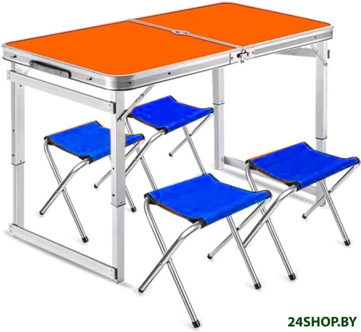 Стол со стульями Bison A-4-60*120-OR Стол со стульями Bison A-4-60*120-OR