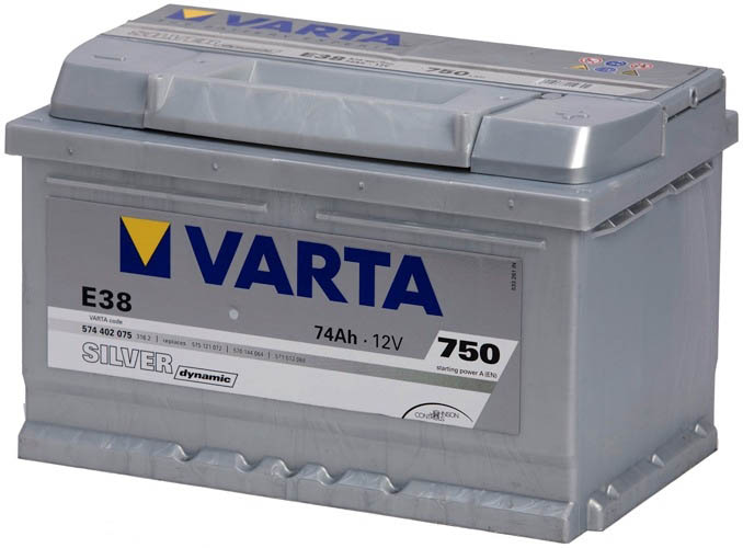 Автомобильный аккумулятор VARTA Silver Dynamic E38 574402075 (74 А/ч) Автомобильный аккумулятор VARTA Silver Dynamic E38 574402075 (74 А/ч)