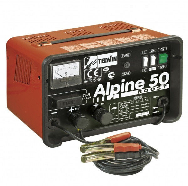 Устройство для зарядки аккумуляторов TELWIN ALPINE 50 BOOST (12-24 В) (807548) Устройство для зарядки аккумуляторов TELWIN ALPINE 50 BOOST (12-24 В) (807548)
