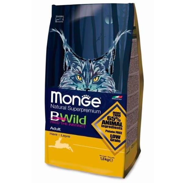 Сухой корм для кошек Monge Bwild Adult Hare (10 кг) Сухой корм для кошек Monge Bwild Adult Hare (10 кг)
