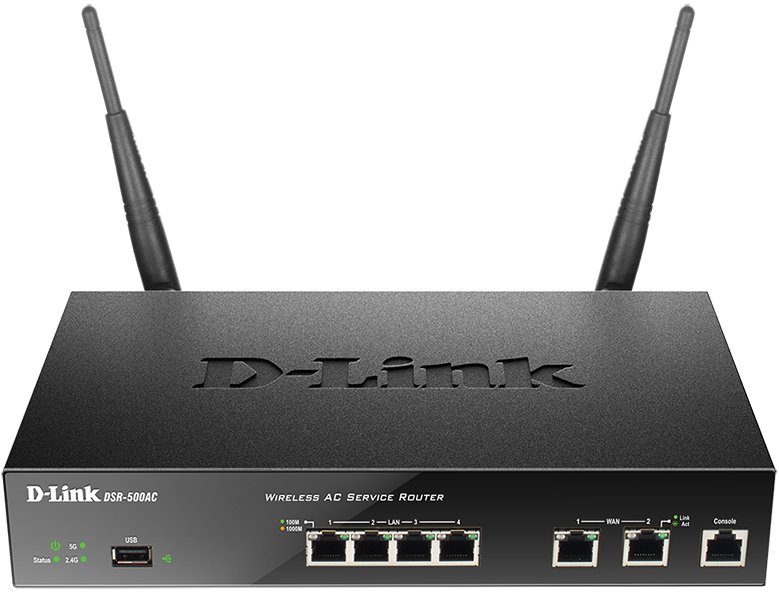 Беспроводной маршрутизатор D-Link DSR-500AC/RU Беспроводной маршрутизатор D-Link DSR-500AC/RU
