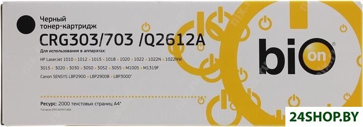 Картридж Bion CRG303/703/Q2612A Картридж Bion CRG303/703/Q2612A
