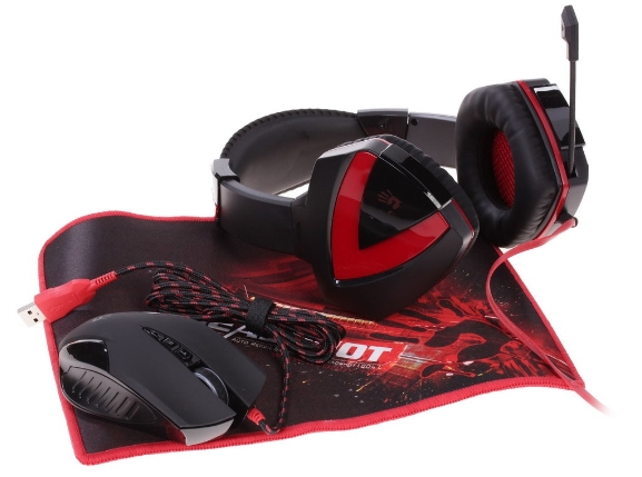 Мышь + коврик + наушники A4Tech Bloody G500+V5+B-072 (V5G5PB72) (черный/красный) Мышь + коврик + наушники A4Tech Bloody G500+V5+B-072 (V5G5PB72) (черный/красный)