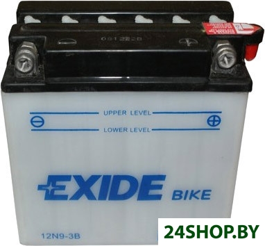Мотоциклетный аккумулятор Exide Conventional 12N9-3B (9 А·ч) Мотоциклетный аккумулятор Exide Conventional 12N9-3B (9 А·ч)