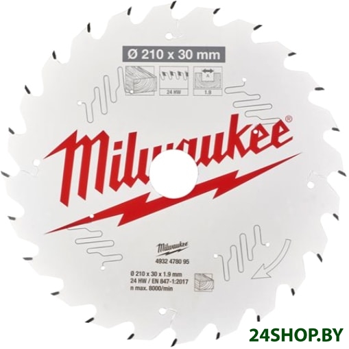 Пильный диск Milwaukee 4932478095 Пильный диск Milwaukee 4932478095