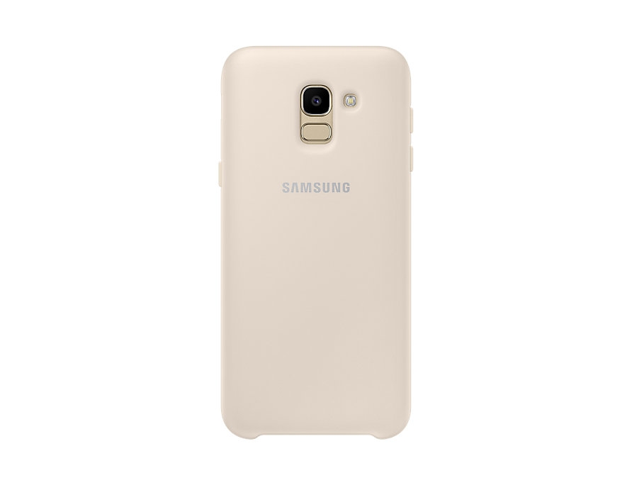 Чехол Samsung Dual Layer Cover для Samsung Galaxy J6 (золотистый) (EF-PJ600CFEGRU) Чехол Samsung Dual Layer Cover для Samsung Galaxy J6 (золотистый) (EF-PJ600CFEGRU)