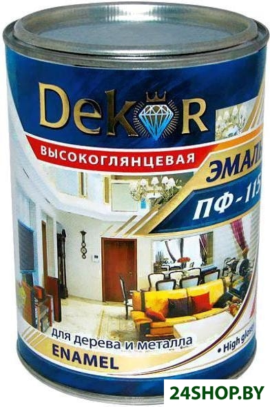 Эмаль Dekor ПФ-115 1.8кг (светло-голубой) Эмаль Dekor ПФ-115 1.8кг (светло-голубой)