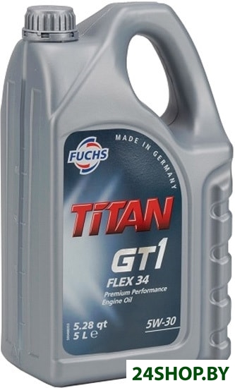 Моторное масло Fuchs Titan GT1 Pro FLEX 34 5W-30 5л Моторное масло Fuchs Titan GT1 Pro FLEX 34 5W-30 5л