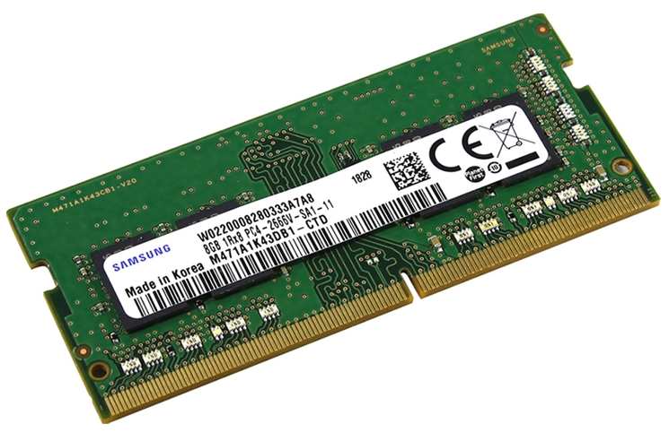 Оперативная память Samsung 8GB DDR4 SODIMM PC4-25600 M471A1K43DB1-CWE Оперативная память Samsung 8GB DDR4 SODIMM PC4-25600 M471A1K43DB1-CWE