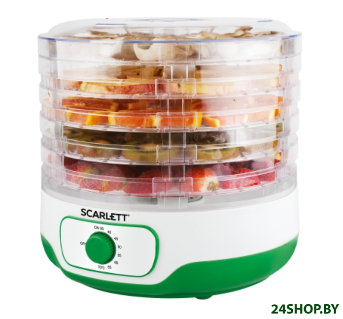 Сушилка для овощей SCARLETT SC-FD421015 (белый) Сушилка для овощей SCARLETT SC-FD421015 (белый)