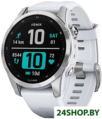 Умные часы Garmin Fenix 7S 42 мм (серебристый/белый) Умные часы Garmin Fenix 7S 42 мм (серебристый/белый)