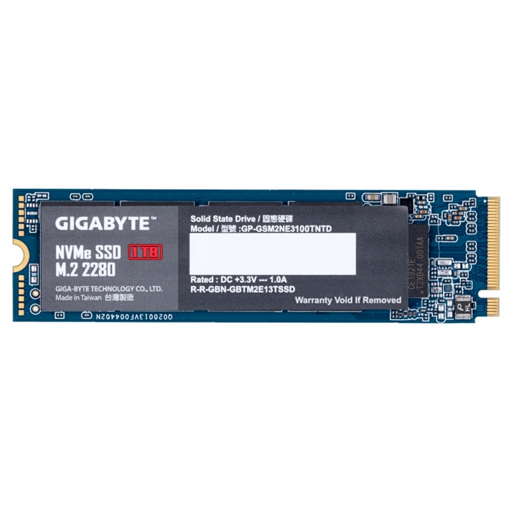 SSD Gigabyte NVMe 1TB GP-GSM2NE3100TNTD SSD Gigabyte NVMe 1TB GP-GSM2NE3100TNTD