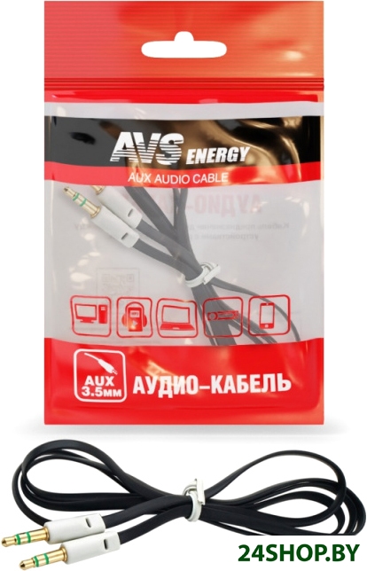Кабель AVS AU-61 3.5 Jack - 3.5 Jack (1 м, черный) Кабель AVS AU-61 3.5 Jack - 3.5 Jack (1 м, черный)