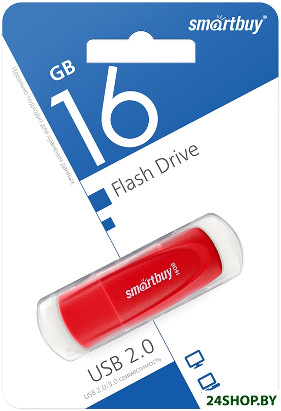 USB Flash SmartBuy Scout 16GB (красный) USB Flash SmartBuy Scout 16GB (красный)