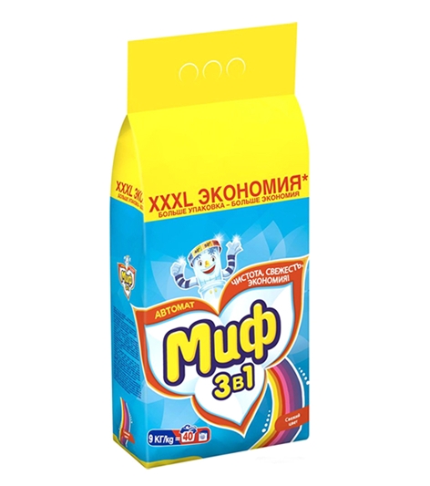 Стиральный порошок МИФ 3 в 1 Свежий цвет (9 кг) Стиральный порошок МИФ 3 в 1 Свежий цвет (9 кг)