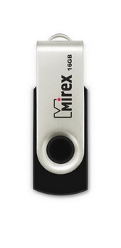 USB Flash Mirex SWIVEL RUBBER BLACK 16GB (13600-FMURUS16) USB Flash Mirex SWIVEL RUBBER BLACK 16GB (13600-FMURUS16)