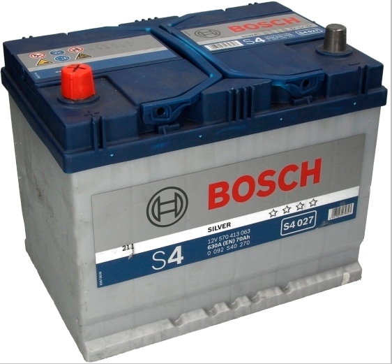 Автомобильный аккумулятор Bosch S4 027 570 413 063 (70 А/ч) JIS Автомобильный аккумулятор Bosch S4 027 570 413 063 (70 А/ч) JIS
