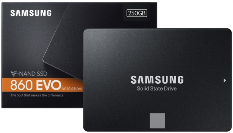 SSD-диск SAMSUNG 860 EVO 250GB (MZ-76E250) SSD-диск SAMSUNG 860 EVO 250GB (MZ-76E250)