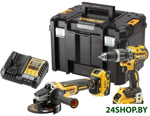 DeWalt DCK2080P2T (шуруповерт, болгарка, 2 АКБ, кейс) DeWalt DCK2080P2T (шуруповерт, болгарка, 2 АКБ, кейс)